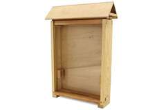 Schaubeute für 1 Warszawski Poszerzany Rähmchen, mit Plexiglas