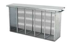 Bannwabentasche aus Metall für 3 Rähmchen Zander, mit Deckel, verzinkt